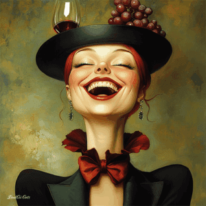 Sophisticated wine lady