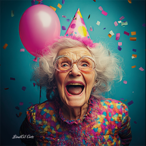 Jolly Wrinkles Wenskaart Grandma's Birthday