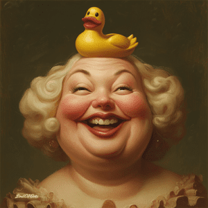 Jolly Big Lady with Rubberduck