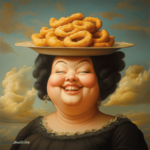 Jolly Big Lady with Calamaris