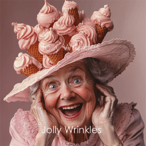 Jolly Wrinkles Wenskaart  - IJsjes op je hoofd