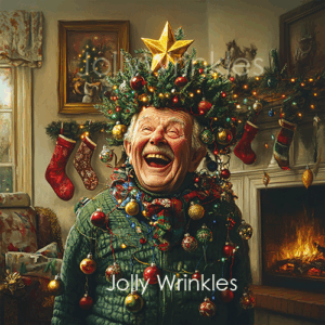 Man as Christmastree