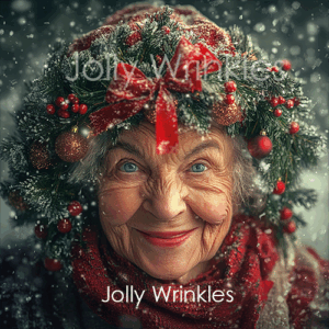 Woman with Christmas hat