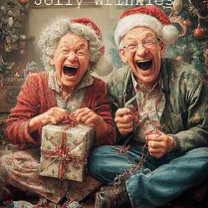 Ansichtkaart kerst - Opening Christmas Presents