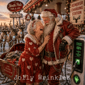 Jolly Wrinkles Kerst wenskaart - Rendieren laden