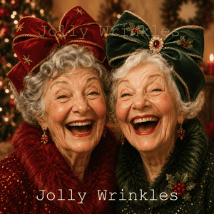 Jolly Wrinkles Kerst wenskaart - Kerstvriendinnen