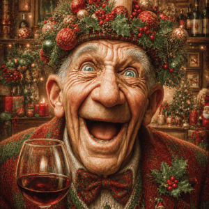 Ansichtkaart kerst - Kaarsje op je hoofd